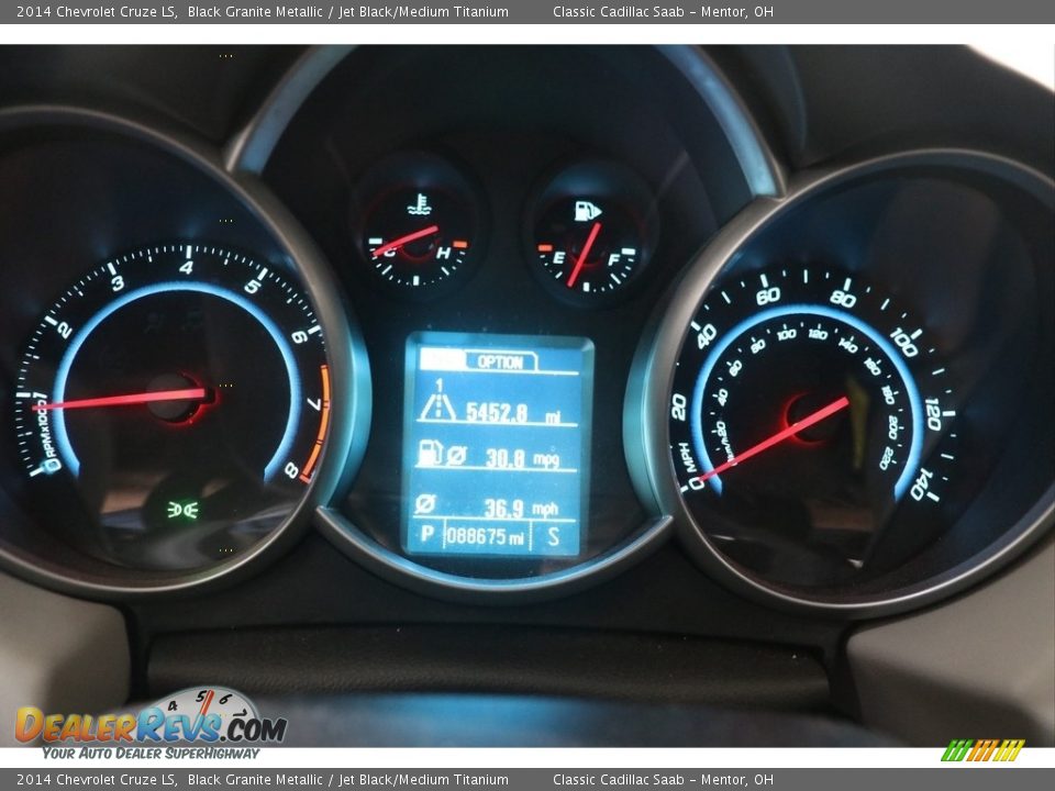 2014 Chevrolet Cruze LS Black Granite Metallic / Jet Black/Medium Titanium Photo #9