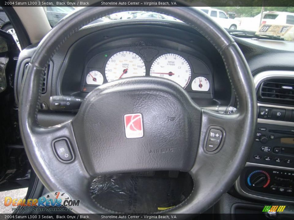 2004 Saturn L300 3 Sedan Black Onyx / Black Photo #15