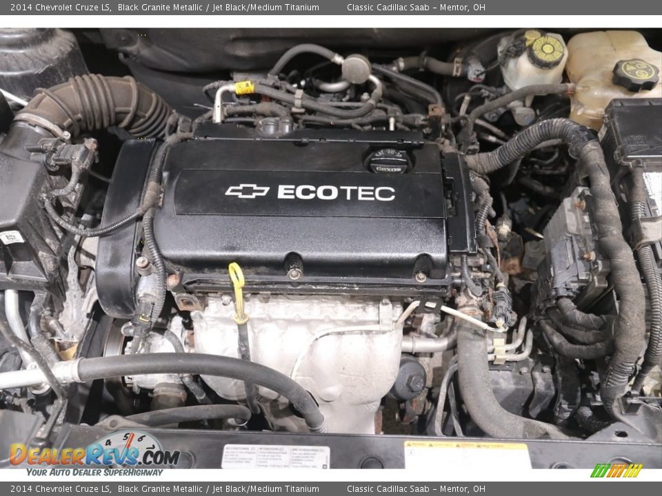 2014 Chevrolet Cruze LS Black Granite Metallic / Jet Black/Medium Titanium Photo #16
