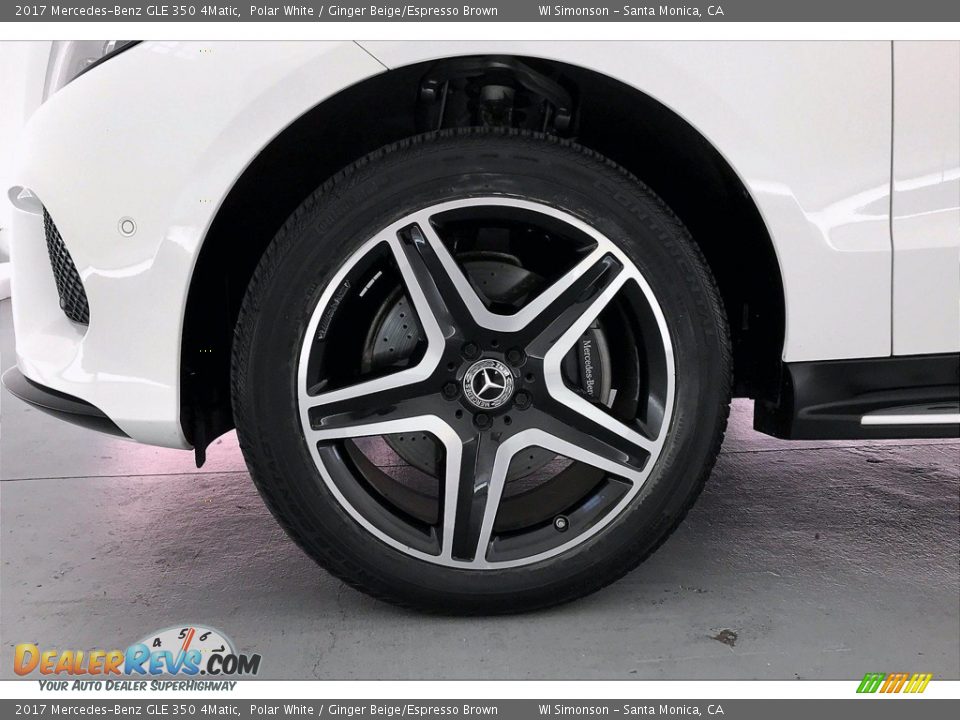 2017 Mercedes-Benz GLE 350 4Matic Polar White / Ginger Beige/Espresso Brown Photo #8
