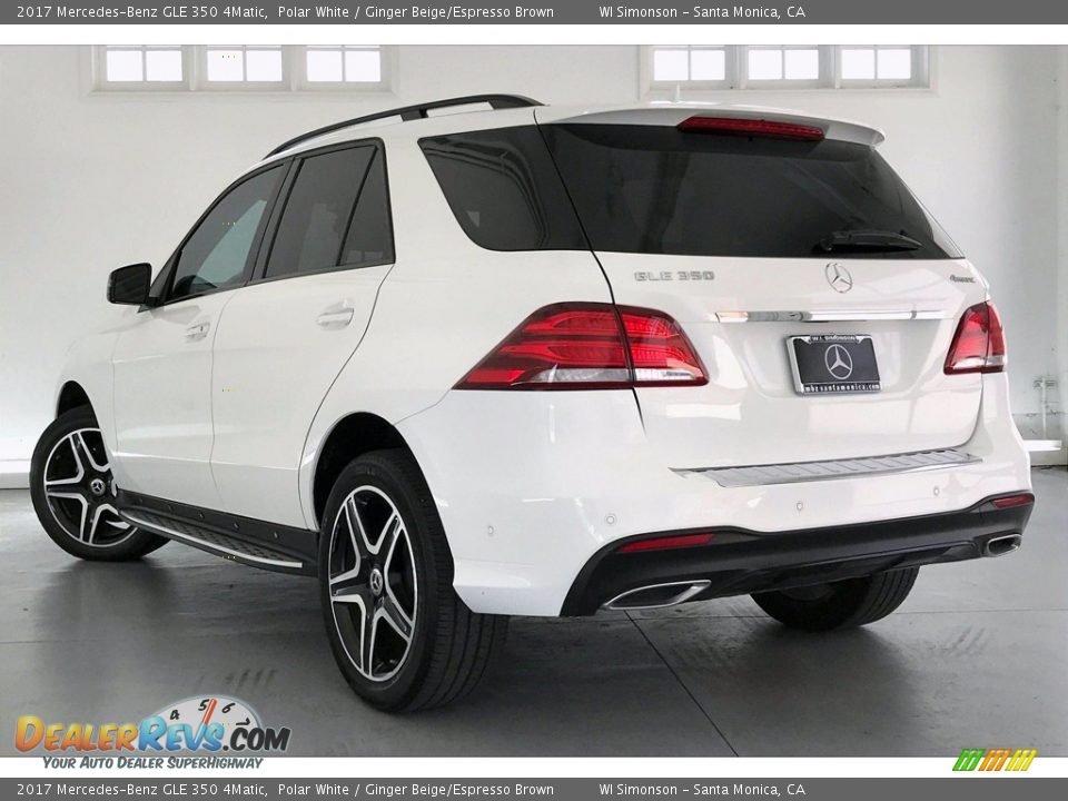 2017 Mercedes-Benz GLE 350 4Matic Polar White / Ginger Beige/Espresso Brown Photo #10