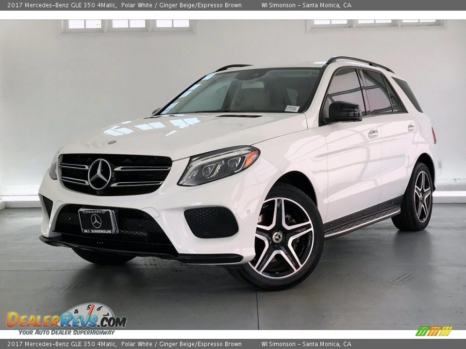 2017 Mercedes-Benz GLE 350 4Matic Polar White / Ginger Beige/Espresso Brown Photo #12