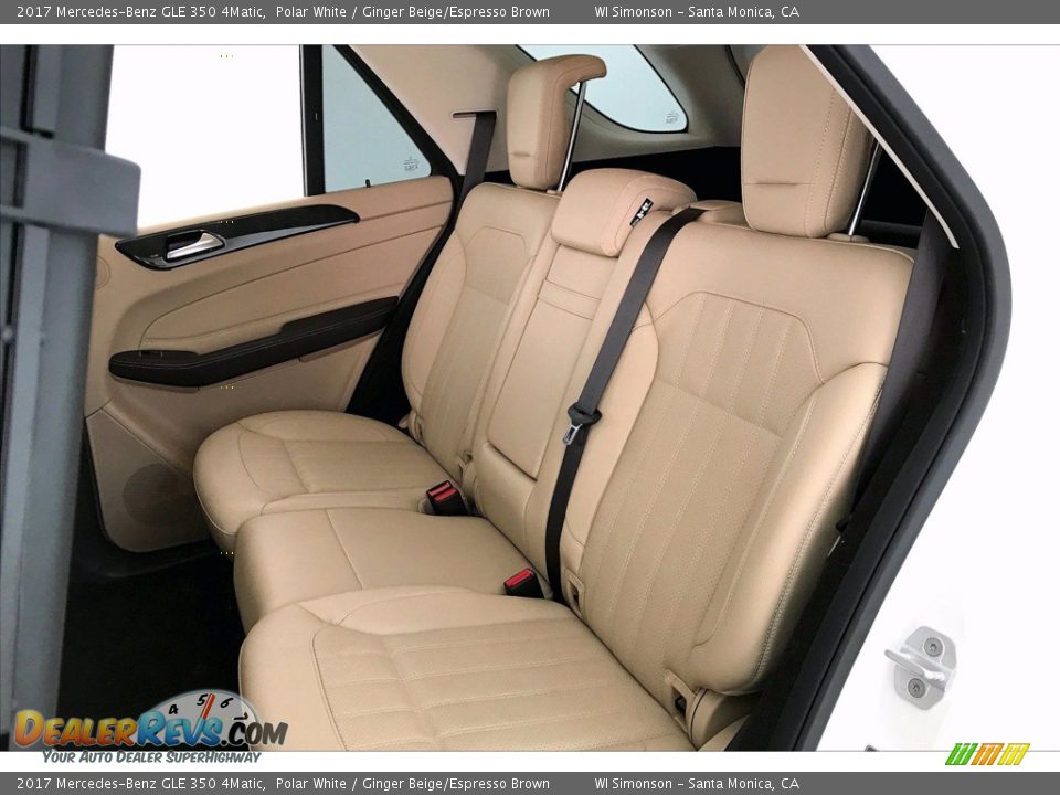 2017 Mercedes-Benz GLE 350 4Matic Polar White / Ginger Beige/Espresso Brown Photo #15
