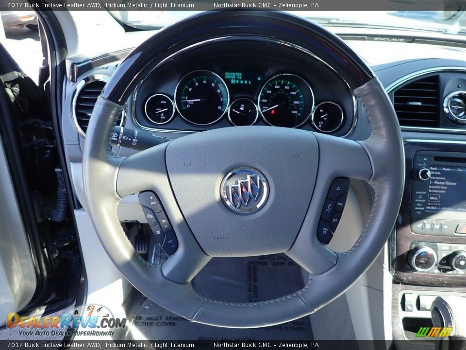 2017 Buick Enclave Leather AWD Iridium Metallic / Light Titanium Photo #24