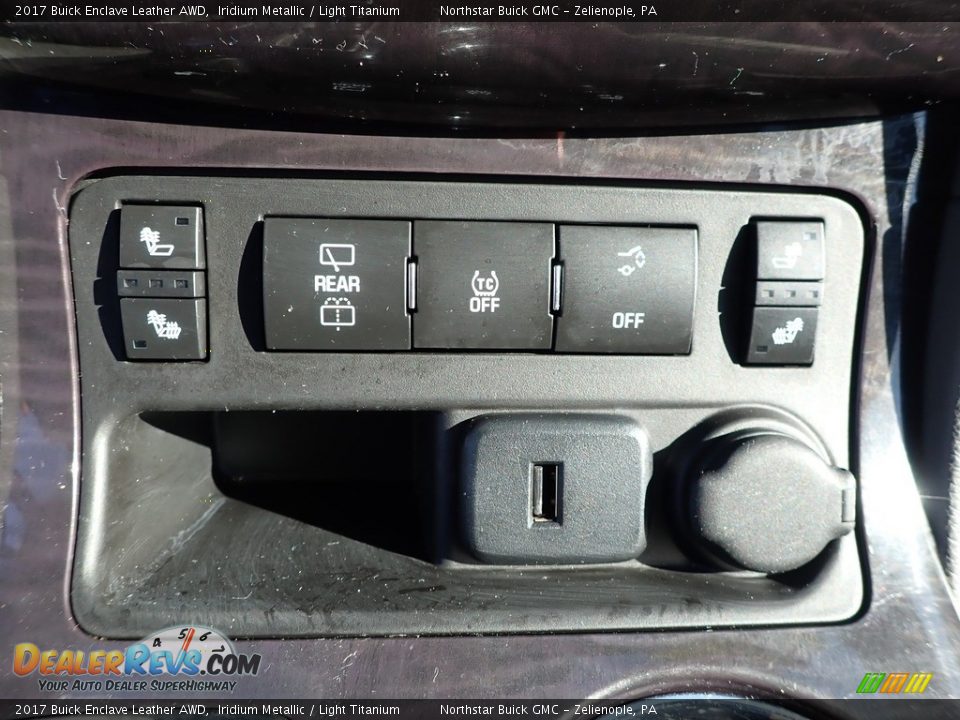 2017 Buick Enclave Leather AWD Iridium Metallic / Light Titanium Photo #25