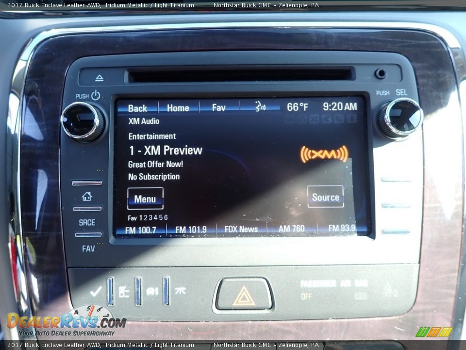 2017 Buick Enclave Leather AWD Iridium Metallic / Light Titanium Photo #26