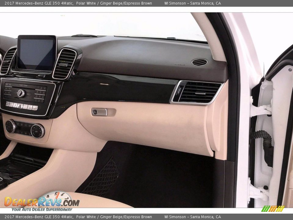 2017 Mercedes-Benz GLE 350 4Matic Polar White / Ginger Beige/Espresso Brown Photo #28
