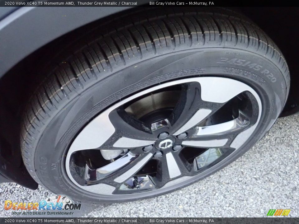 2020 Volvo XC40 T5 Momentum AWD Thunder Grey Metallic / Charcoal Photo #7