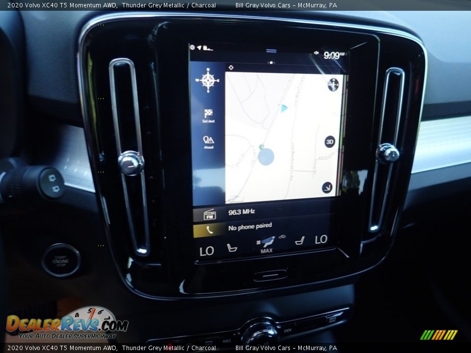 2020 Volvo XC40 T5 Momentum AWD Thunder Grey Metallic / Charcoal Photo #13