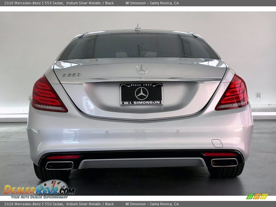 2016 Mercedes-Benz S 550 Sedan Iridium Silver Metallic / Black Photo #3