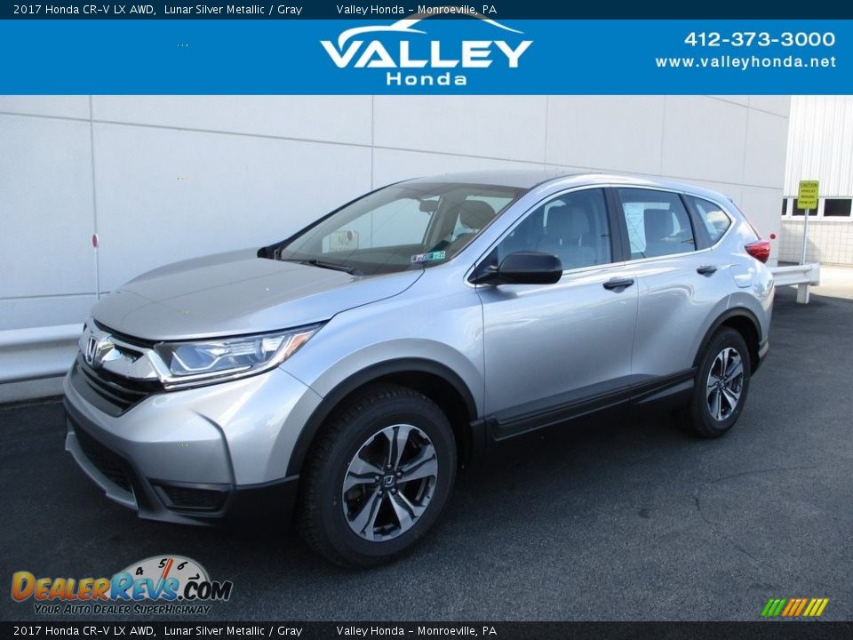 2017 Honda CR-V LX AWD Lunar Silver Metallic / Gray Photo #1