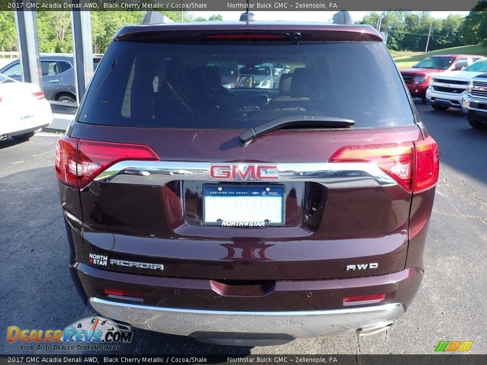 2017 GMC Acadia Denali AWD Black Cherry Metallic / Cocoa/Shale Photo #9