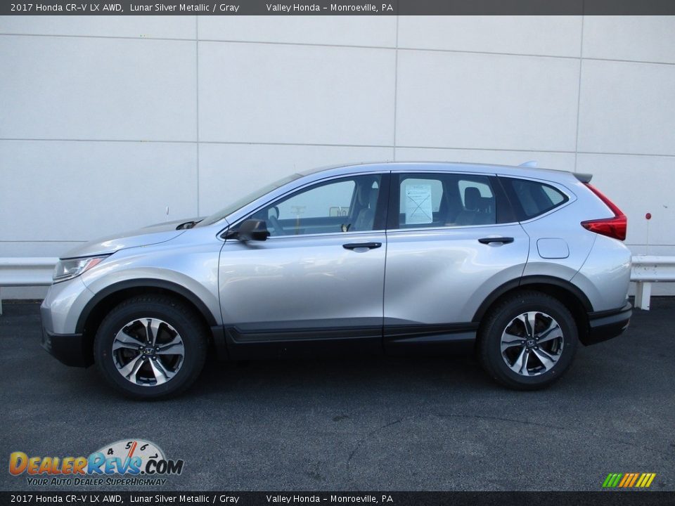 2017 Honda CR-V LX AWD Lunar Silver Metallic / Gray Photo #2