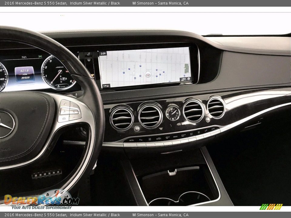 2016 Mercedes-Benz S 550 Sedan Iridium Silver Metallic / Black Photo #5