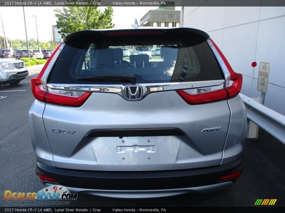 2017 Honda CR-V LX AWD Lunar Silver Metallic / Gray Photo #4