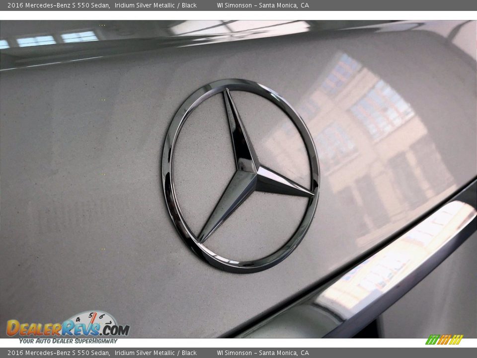 2016 Mercedes-Benz S 550 Sedan Iridium Silver Metallic / Black Photo #7