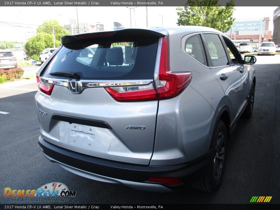 2017 Honda CR-V LX AWD Lunar Silver Metallic / Gray Photo #5