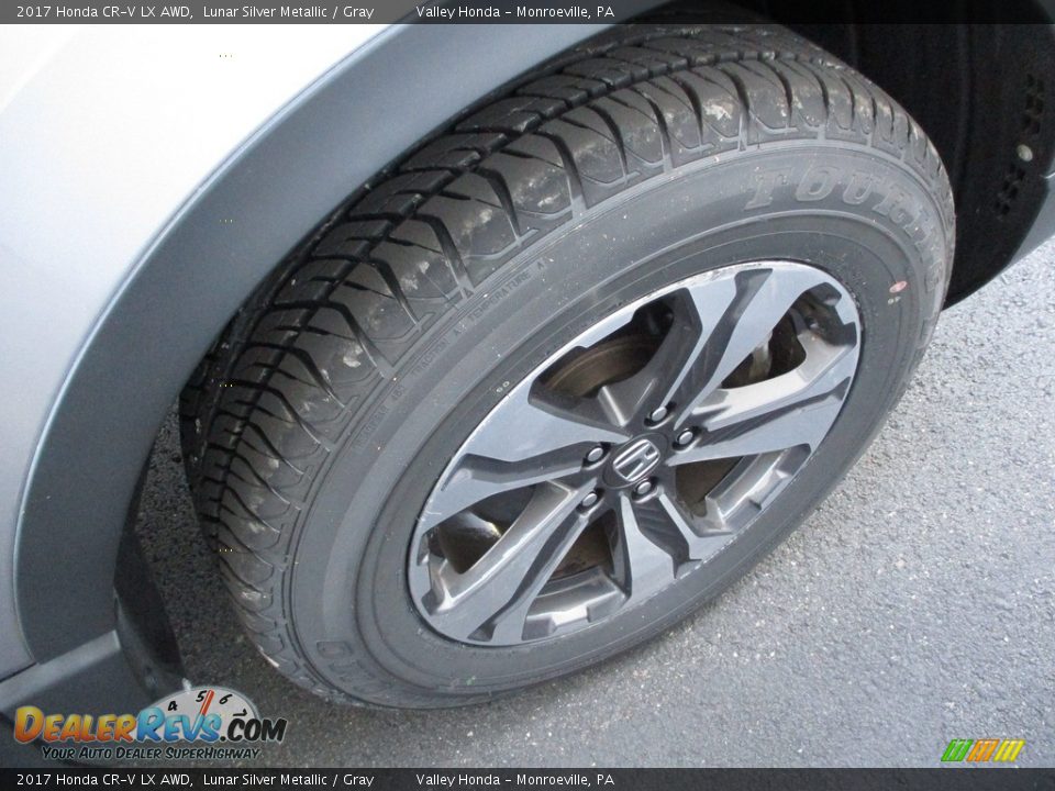 2017 Honda CR-V LX AWD Lunar Silver Metallic / Gray Photo #6