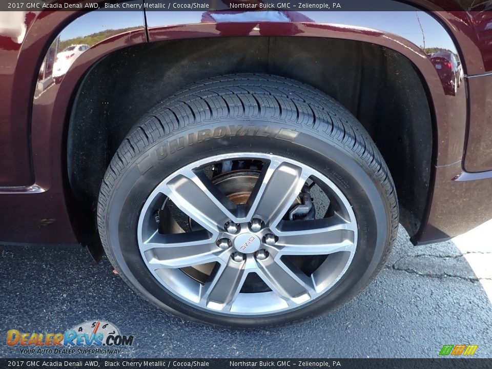 2017 GMC Acadia Denali AWD Black Cherry Metallic / Cocoa/Shale Photo #14