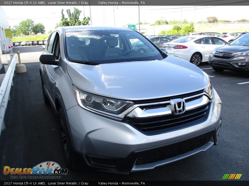 2017 Honda CR-V LX AWD Lunar Silver Metallic / Gray Photo #7