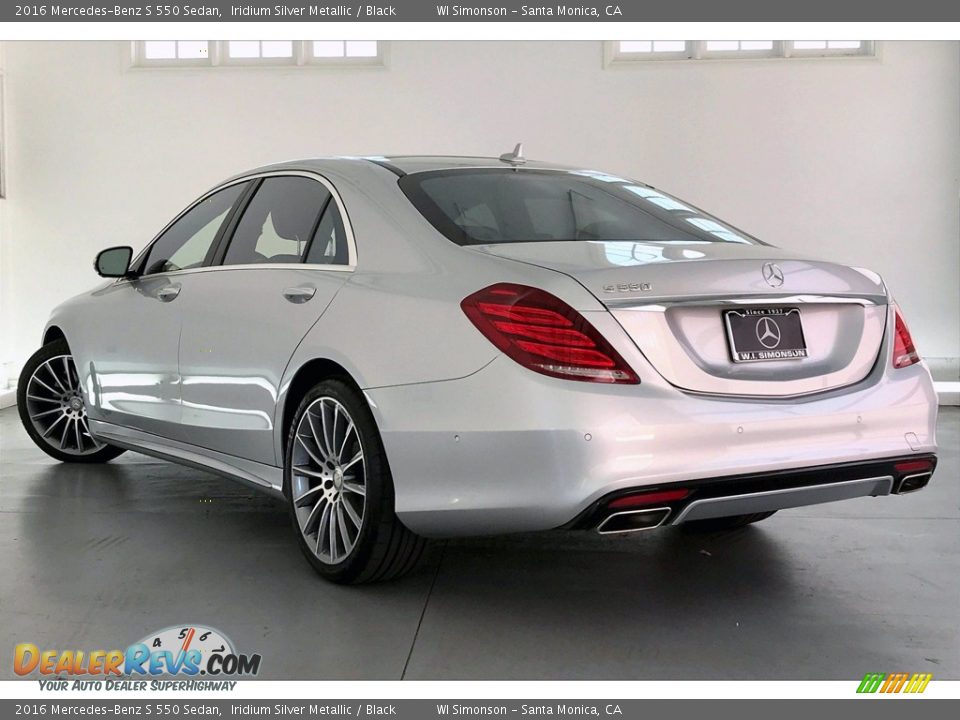 2016 Mercedes-Benz S 550 Sedan Iridium Silver Metallic / Black Photo #10