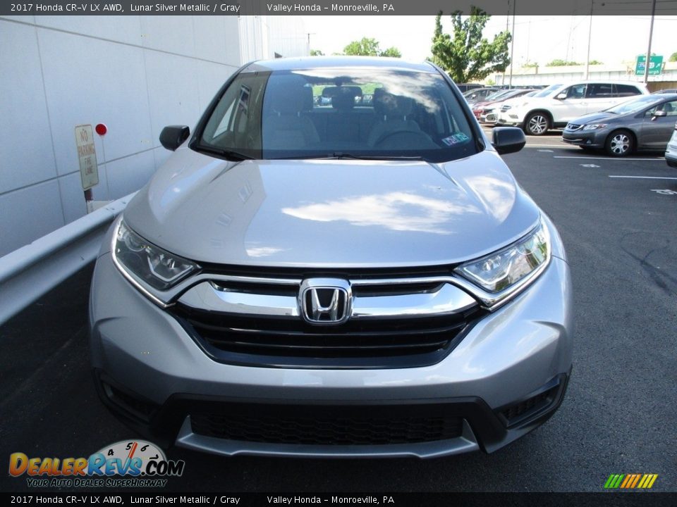 2017 Honda CR-V LX AWD Lunar Silver Metallic / Gray Photo #8