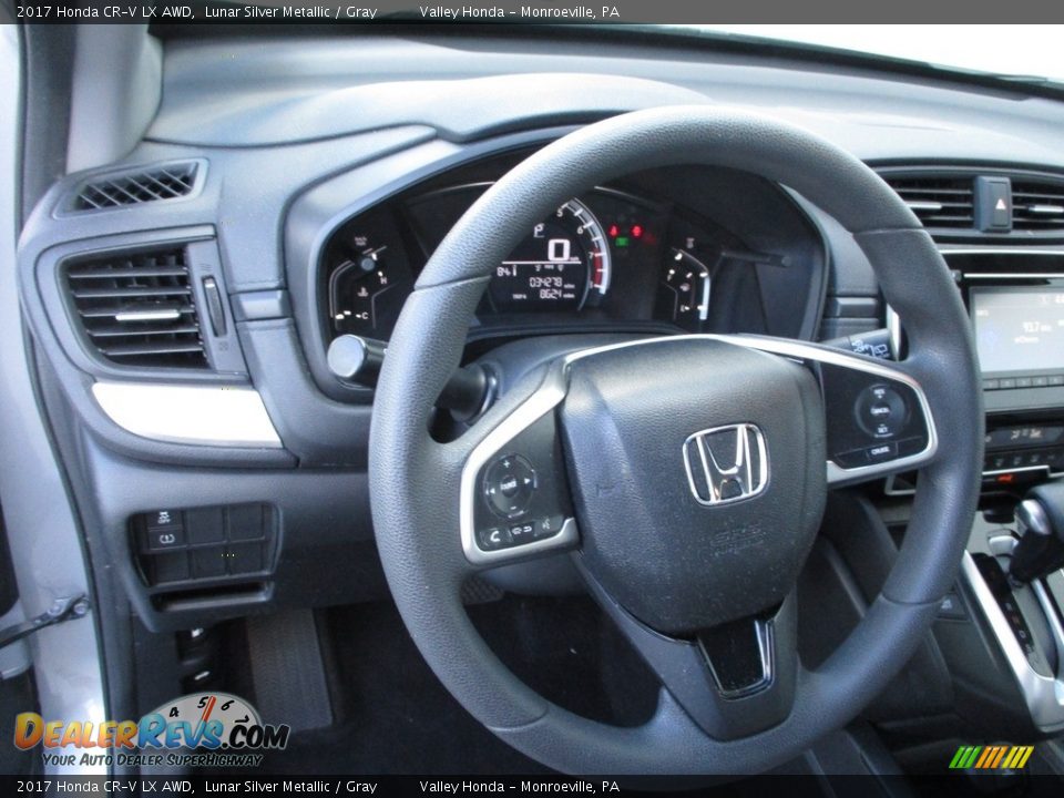2017 Honda CR-V LX AWD Lunar Silver Metallic / Gray Photo #13