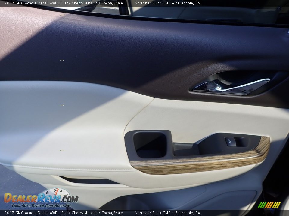 2017 GMC Acadia Denali AWD Black Cherry Metallic / Cocoa/Shale Photo #22