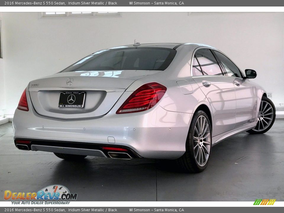 2016 Mercedes-Benz S 550 Sedan Iridium Silver Metallic / Black Photo #16