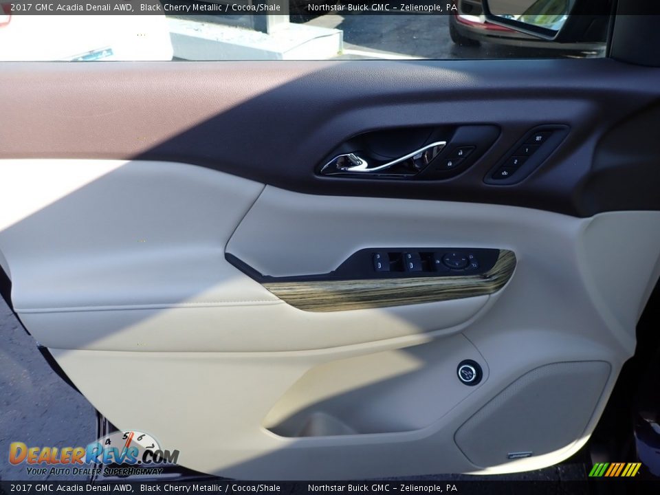 2017 GMC Acadia Denali AWD Black Cherry Metallic / Cocoa/Shale Photo #23