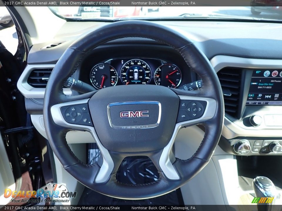2017 GMC Acadia Denali AWD Black Cherry Metallic / Cocoa/Shale Photo #24