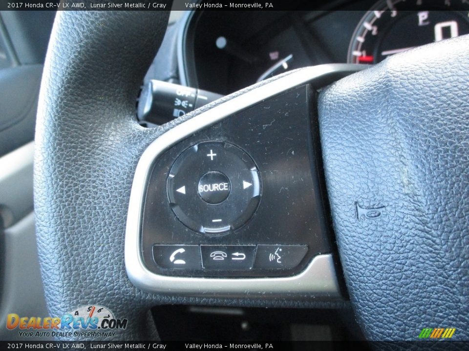 2017 Honda CR-V LX AWD Lunar Silver Metallic / Gray Photo #17