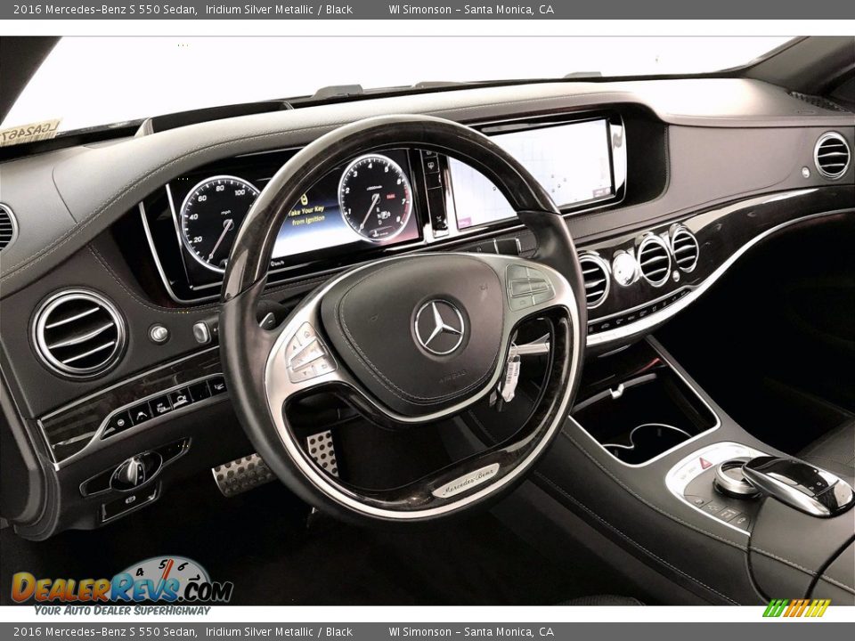 2016 Mercedes-Benz S 550 Sedan Iridium Silver Metallic / Black Photo #22