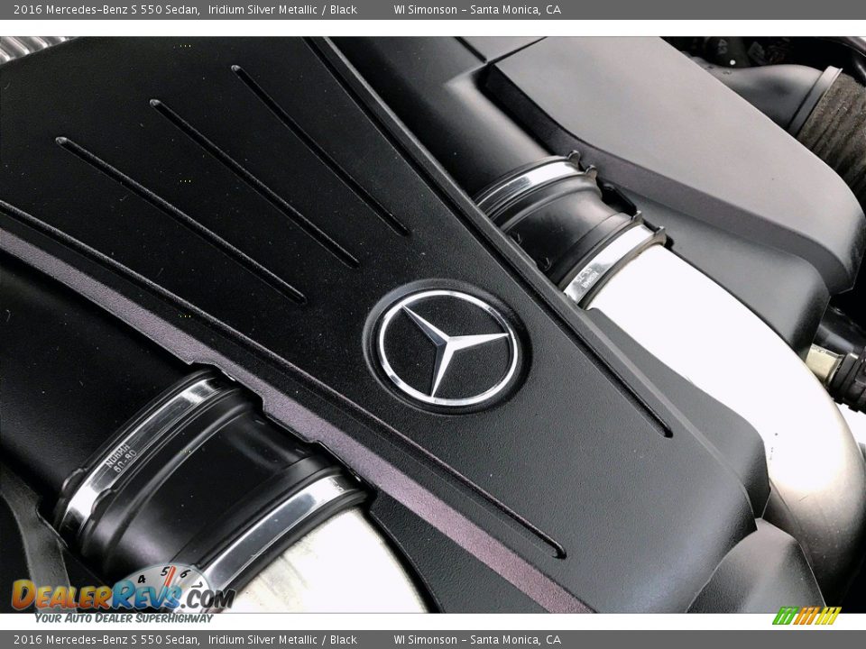 2016 Mercedes-Benz S 550 Sedan Iridium Silver Metallic / Black Photo #31