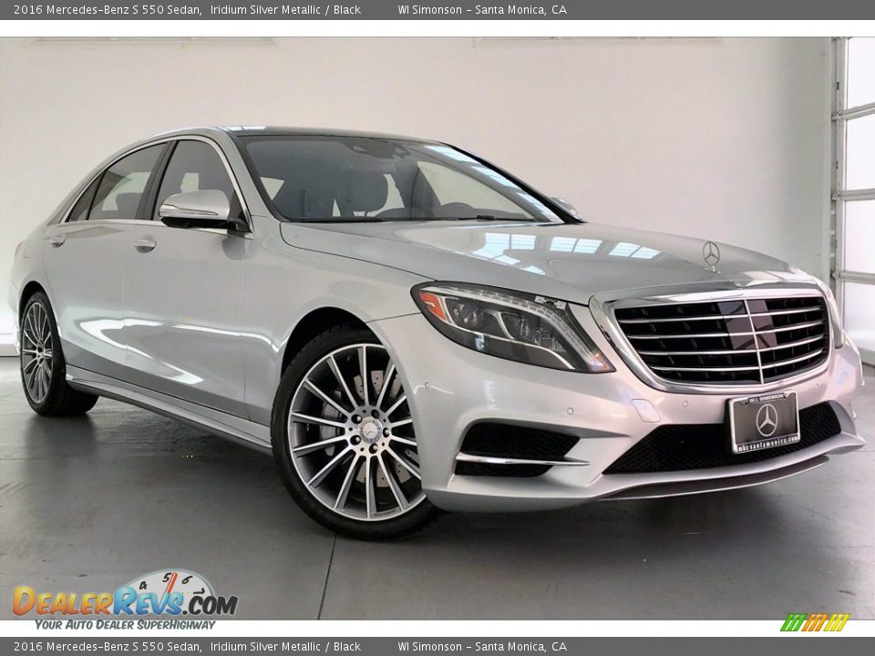 2016 Mercedes-Benz S 550 Sedan Iridium Silver Metallic / Black Photo #34