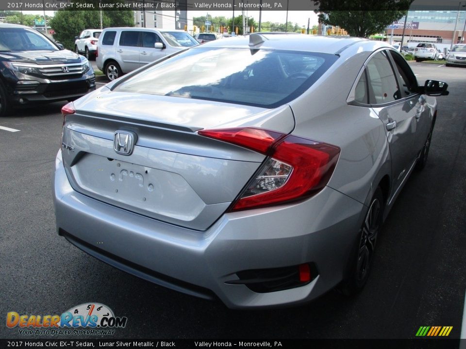 2017 Honda Civic EX-T Sedan Lunar Silver Metallic / Black Photo #5