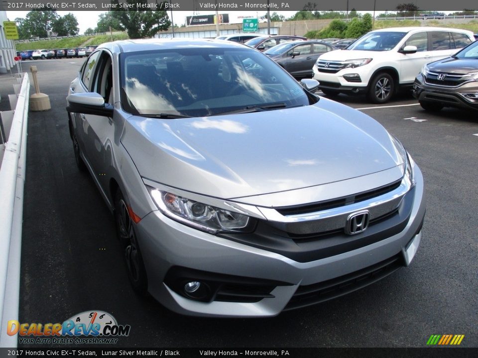 2017 Honda Civic EX-T Sedan Lunar Silver Metallic / Black Photo #6