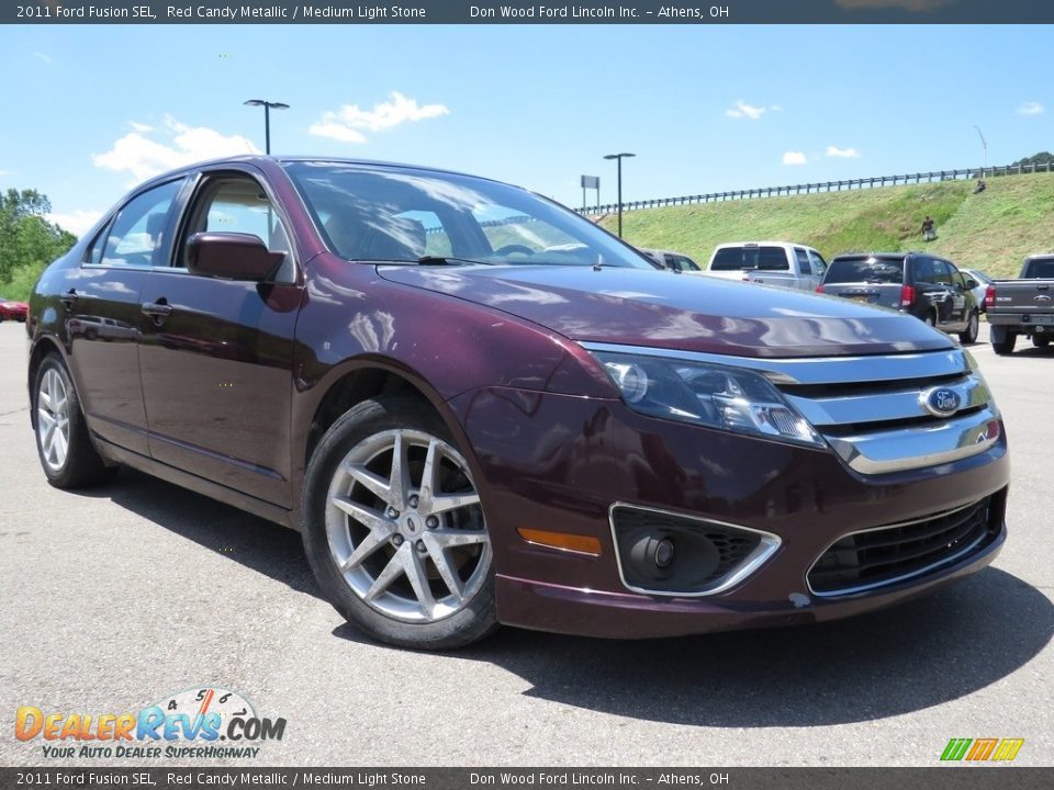 2011 Ford Fusion SEL Red Candy Metallic / Medium Light Stone Photo #1