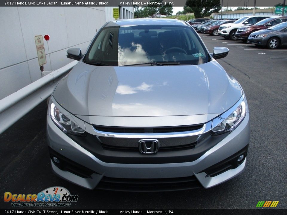 2017 Honda Civic EX-T Sedan Lunar Silver Metallic / Black Photo #7