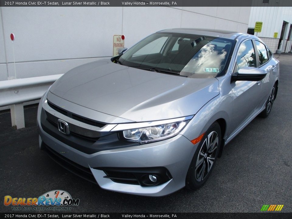 2017 Honda Civic EX-T Sedan Lunar Silver Metallic / Black Photo #8