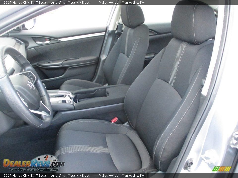 2017 Honda Civic EX-T Sedan Lunar Silver Metallic / Black Photo #11