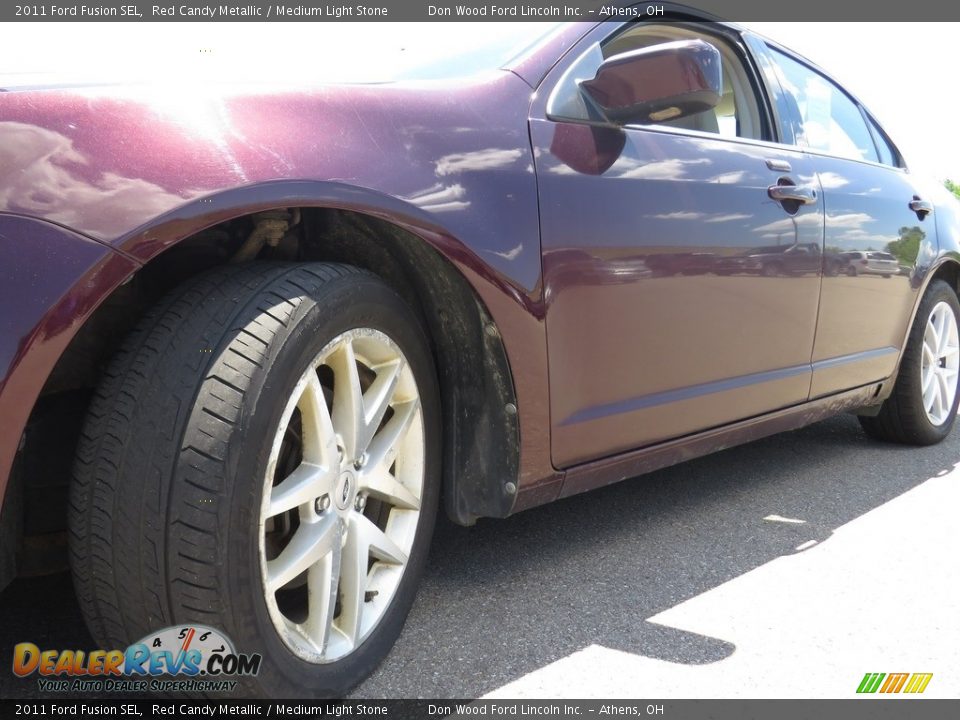 2011 Ford Fusion SEL Red Candy Metallic / Medium Light Stone Photo #6