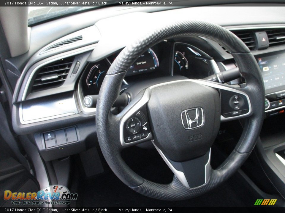 2017 Honda Civic EX-T Sedan Lunar Silver Metallic / Black Photo #13