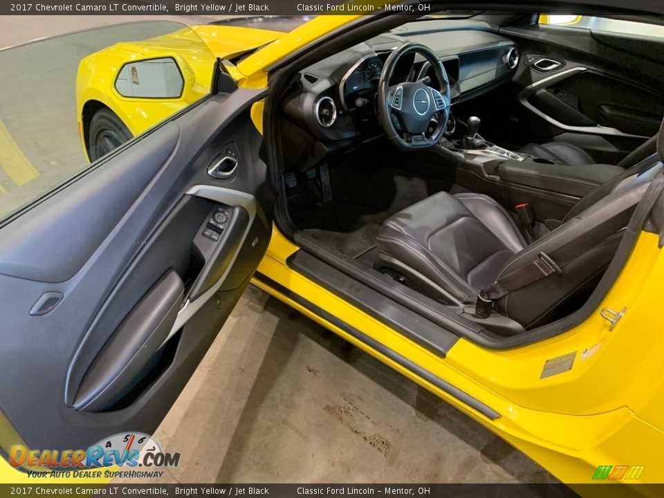 Jet Black Interior - 2017 Chevrolet Camaro LT Convertible Photo #9