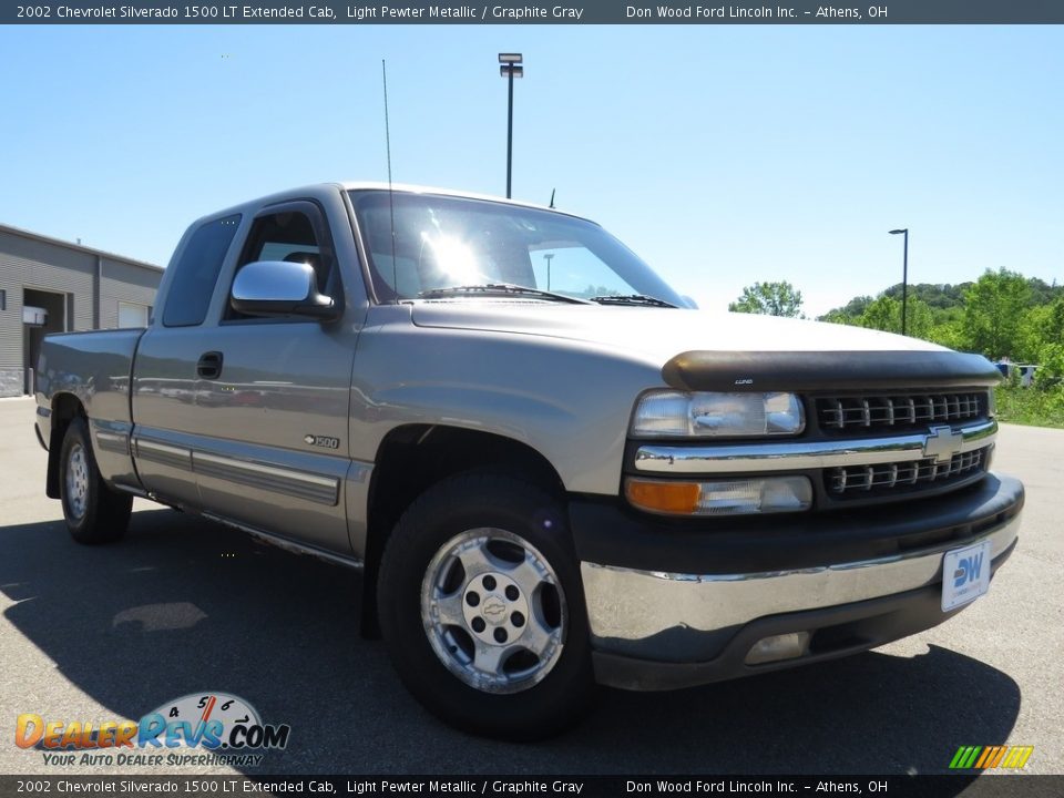 2002 Chevrolet Silverado 1500 LT Extended Cab Light Pewter Metallic / Graphite Gray Photo #1