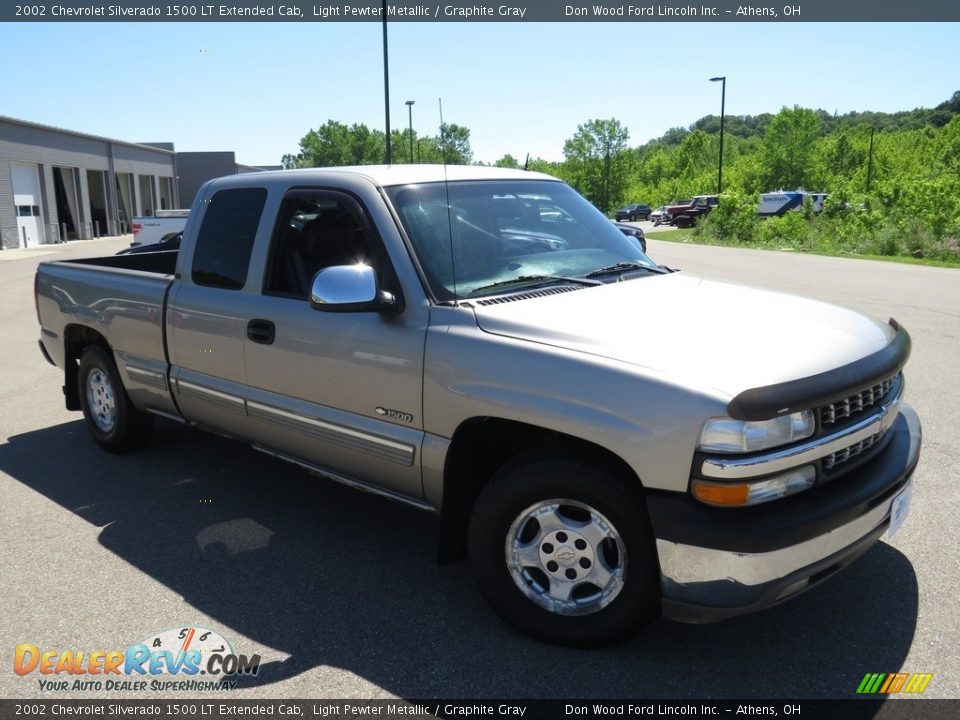 2002 Chevrolet Silverado 1500 LT Extended Cab Light Pewter Metallic / Graphite Gray Photo #2