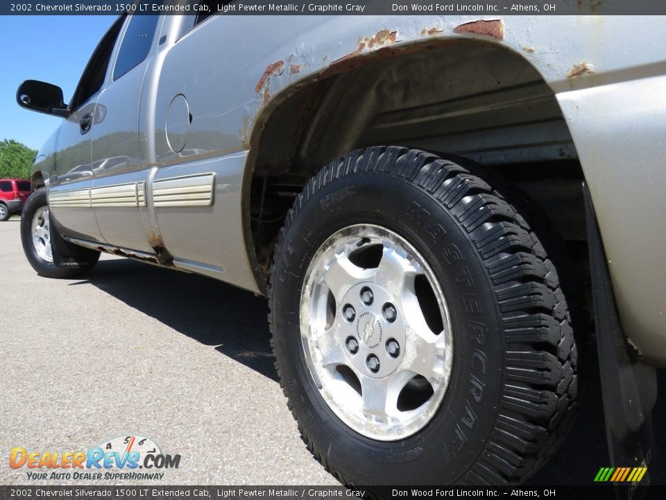 2002 Chevrolet Silverado 1500 LT Extended Cab Light Pewter Metallic / Graphite Gray Photo #10