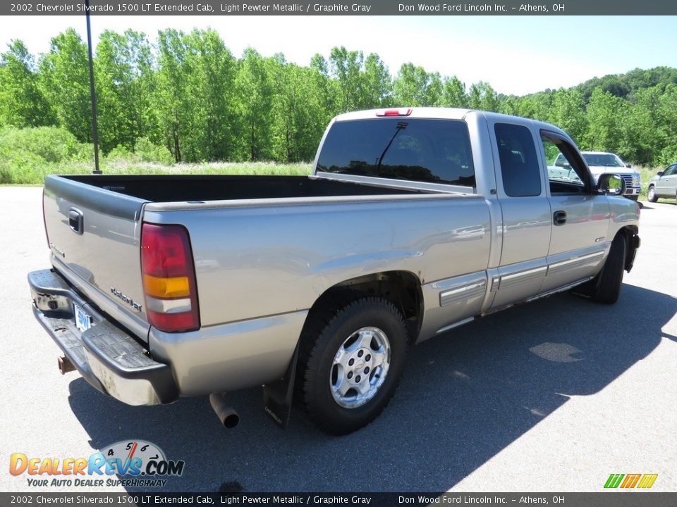 2002 Chevrolet Silverado 1500 LT Extended Cab Light Pewter Metallic / Graphite Gray Photo #13