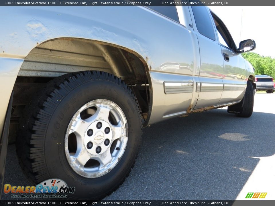 2002 Chevrolet Silverado 1500 LT Extended Cab Light Pewter Metallic / Graphite Gray Photo #14