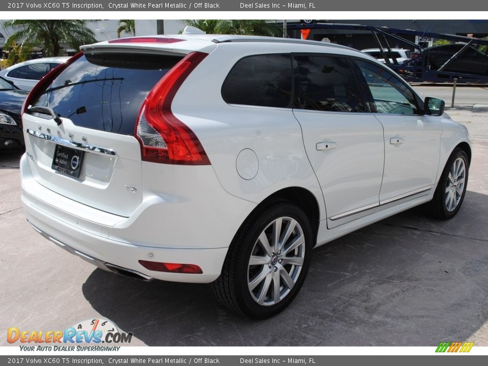 2017 Volvo XC60 T5 Inscription Crystal White Pearl Metallic / Off Black Photo #9